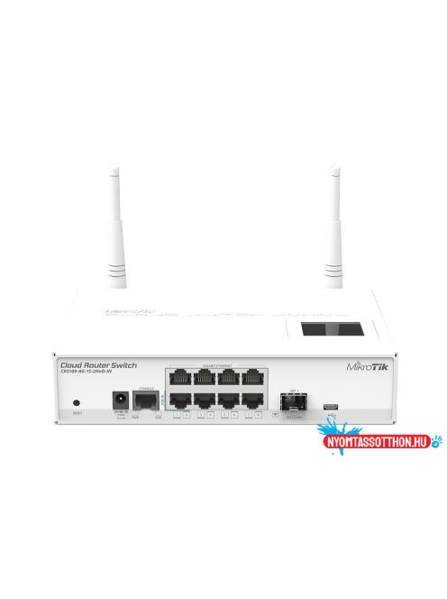 MikroTik CRS109-8G-1S-2HnD-IN 8port GbE LAN SFP uplink 802.11b/g/n Cloud Router Switch