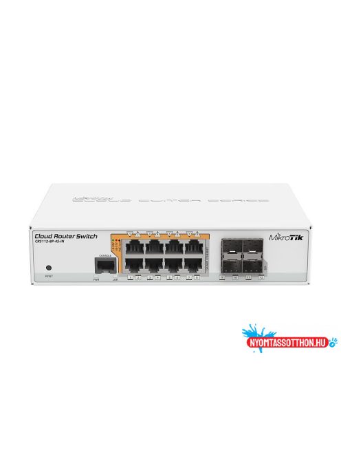 MikroTik CRS112-8P-4S-IN 8port GbE LAN PoE 4xSFP port Cloud Router Switch