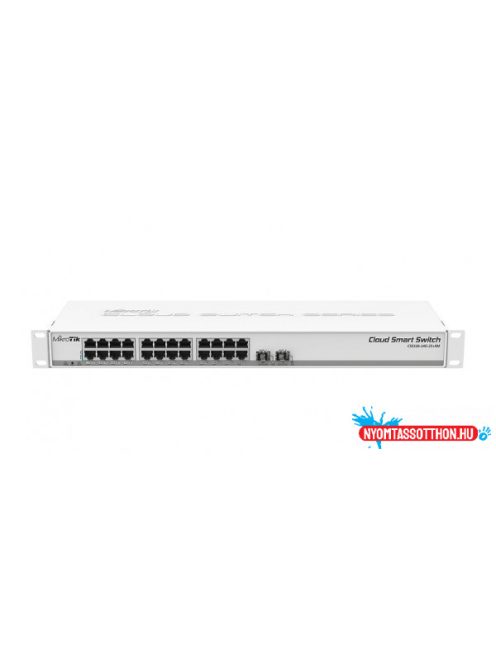 MikroTik CSS326-24G-2S+RM 1U 19 24port GbE LAN 2x 10GbE SFP+ Cloud Smart Switch