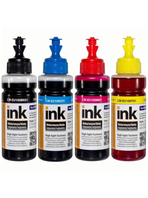 ColorWay T6641-T6644 szett tinta - 100ml (Prémium utángyártott tinta )