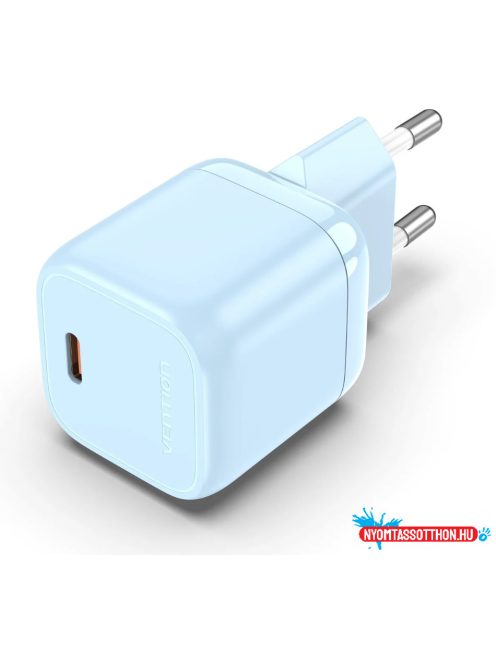 VENTION 1-port USB-C Töltő(30W)Blue