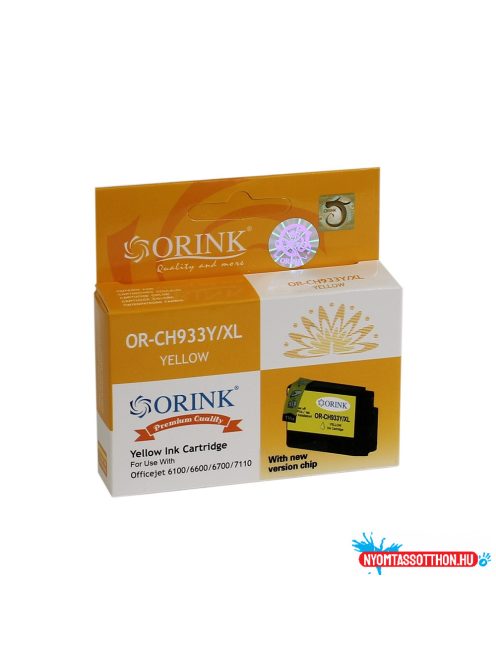 Hp 933XL/CN056AE tintapatron yellow ORINK