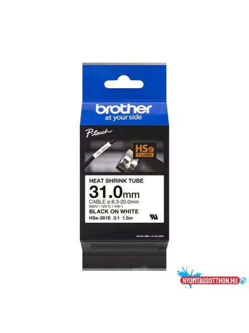 Brother HSe-261E 31 mm széles 1,5 méter hosszú szalagkazetta