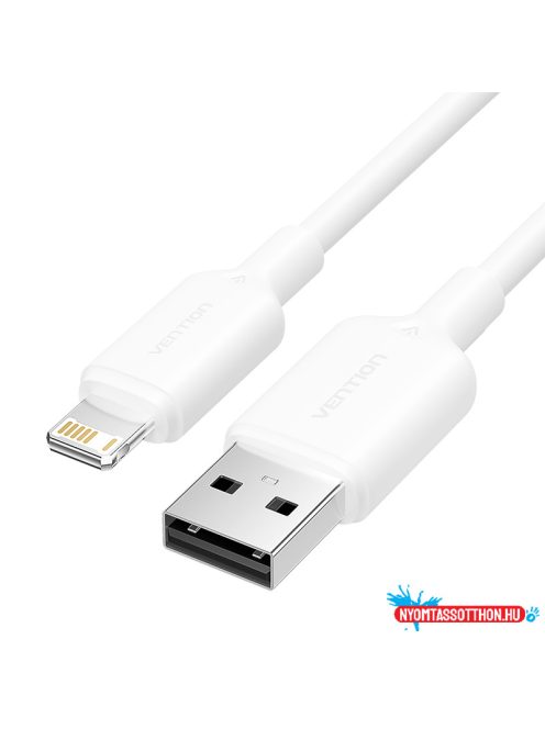 Vention USB-A 2.0 -> Lightning, (2,4A, fehér) 1m, Vention