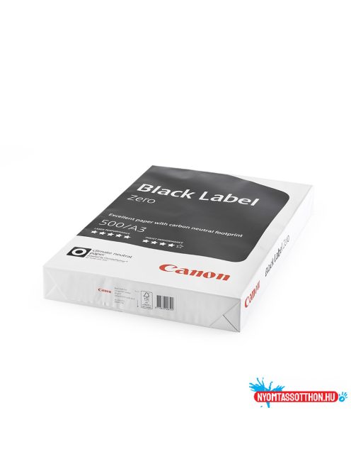 Másolópapír A3, 80g, Canon Black Label Zero 500ív/csomag,