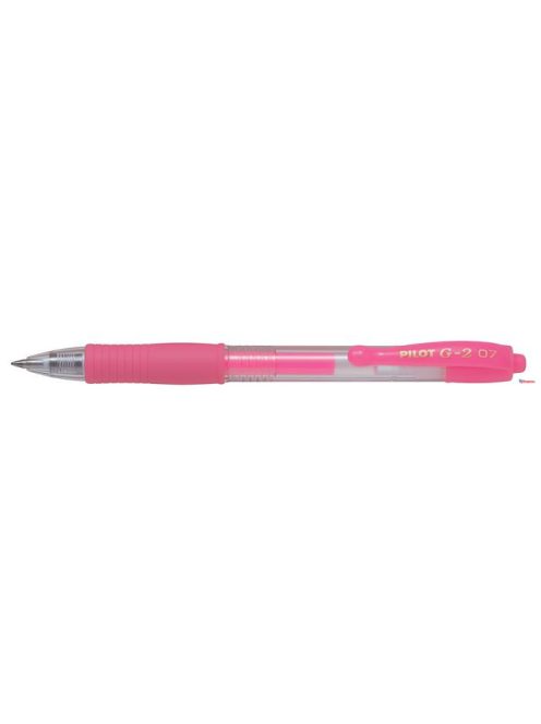 Zseléstoll, 0,37 mm, nyomógombos, PILOT "G-2 Neon", pink