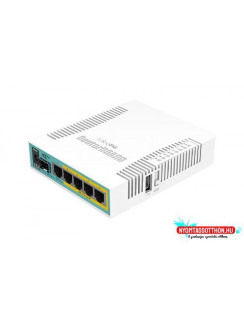 MikroTik hEX PoE RB960PGS L4 128MB 5x GbE PoE port router