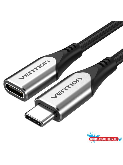 Vention USB-C 3.1/M -> USB-C 3.1/F, 1m, (hosszabbító,szövet), kábel