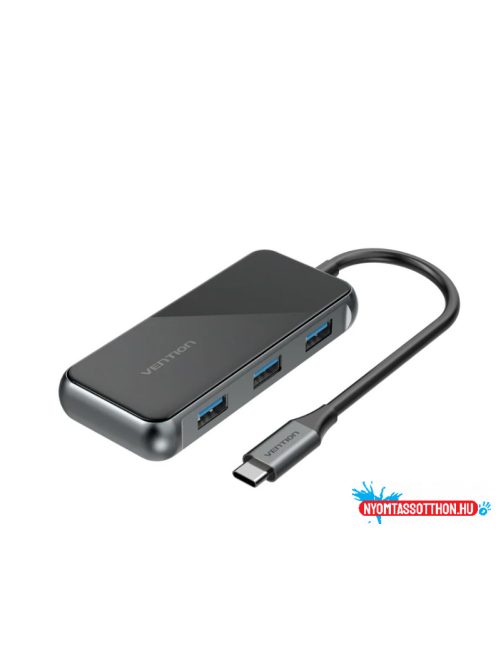 VENTION Multi-function Type-C to HDMI/USB3.0*3/PD Dokkoló 0.15m Gray Metal Type