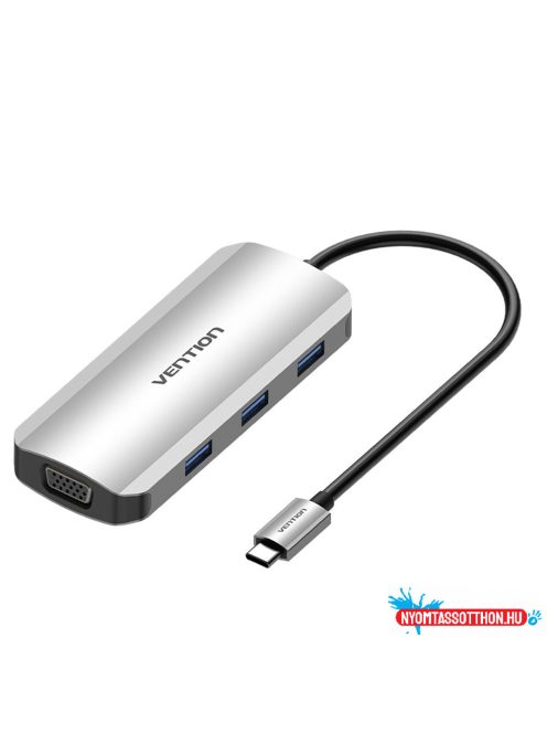 VENTION USB-C to HDMI/VGA/USB 3.0x3/PD Dokkoló