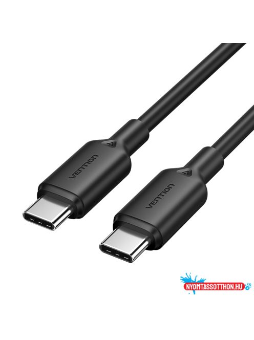 Vention Szövet USB-C -> USB-C,(3A, fekete), 2m, kábel