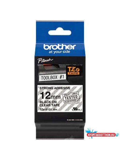 Brother TZe-S131 12 mm széles 8 m hosszú szalagkazetta