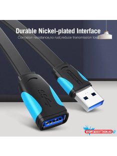 VENTION KÁBEL Lapos USB3.0 Hosszabbító Kábel 1M Black