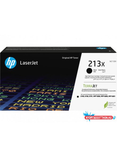 HP W2130X Toner Black 9.000 oldal kapacitás No.213X