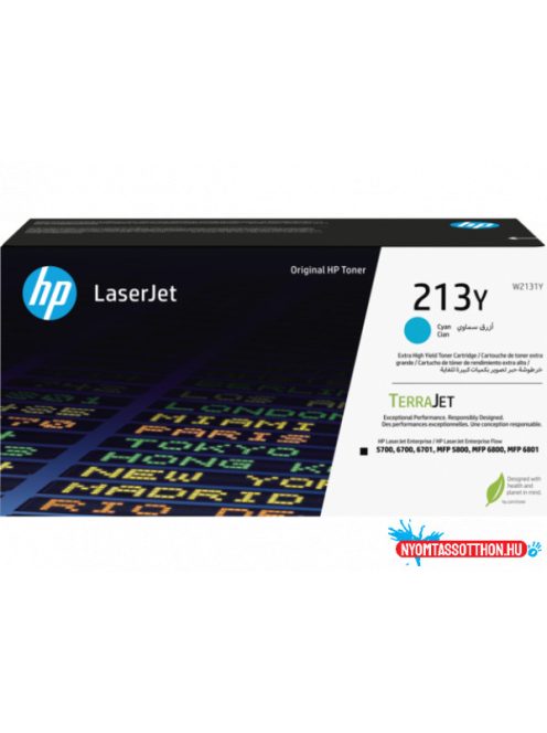 HP W2131Y Toner Cyan 12.000 oldal kapacitás No.213Y